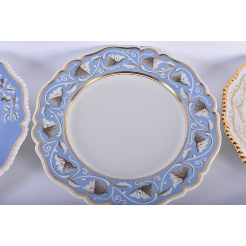 71 - ASSORTED EARLY 19TH CENTURY FLIGHT BARR AND BARR WORCESTER PLATES. (qty)