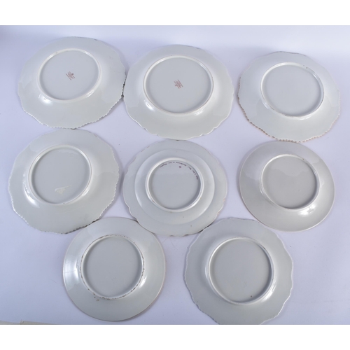 71 - ASSORTED EARLY 19TH CENTURY FLIGHT BARR AND BARR WORCESTER PLATES. (qty)