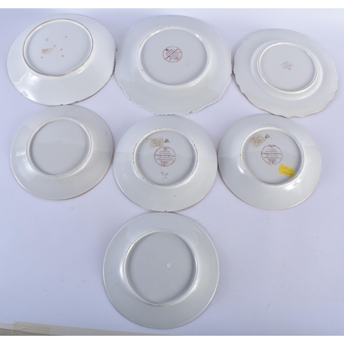 72 - ASSORTED EARLY 19TH CENTURY FLIGHT BARR AND BARR WORCESTER PLATES. (qty)
