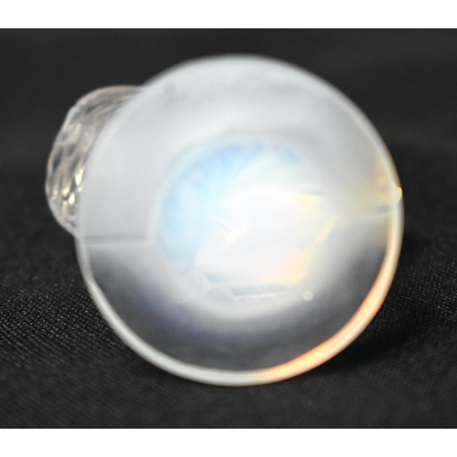 81 - TWO FRENCH ART DECO SABINO GLASS ANIMALS. 6 cm high. (2)