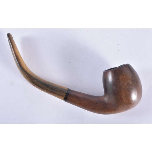 140 - NINE NAMED VINTAGE PIPES A.M, Drymaster, Chaco Prestige, Garath, Buttner, Bruyere Lourdes, 2 x Bruye... 