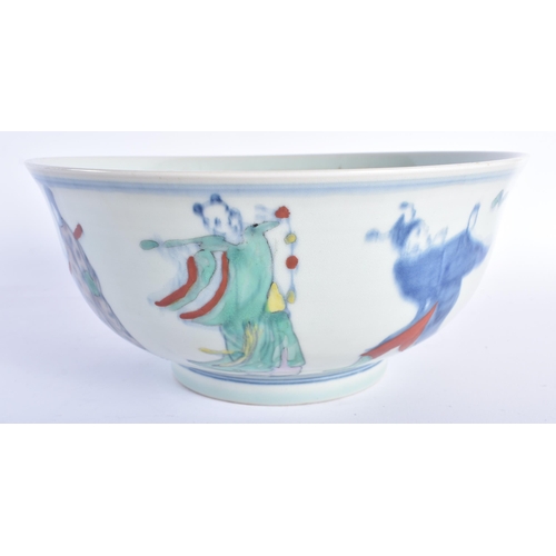 234 - A 17TH/18TH CENTURY CHINESE EXPORT CLOBBERED IMARI DISH Kangxi/Yongzheng, together with a doucai imm... 