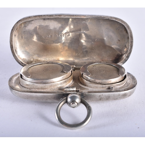 275 - AN ANTIQUE SILVER DOUBLE SOVEREIGN CASE. Birmingham 1896. 29.6 grams. 5.75 cm x 2.75 cm.