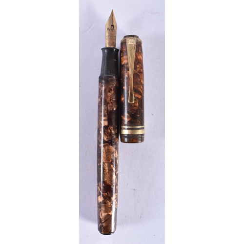 295 - TWO 14CT GOLD NIBBED FOUNTAIN PENS together with another similar. (3)