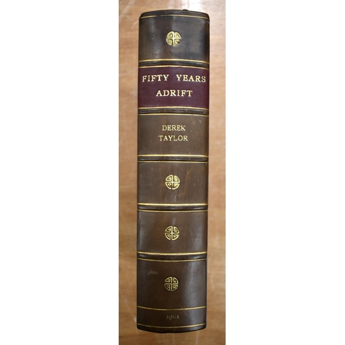 303 - Fifty Years Adrift by D Taylor. Limited Edition copy 986 of 2000. Published Guildford 1984. Half Cal... 