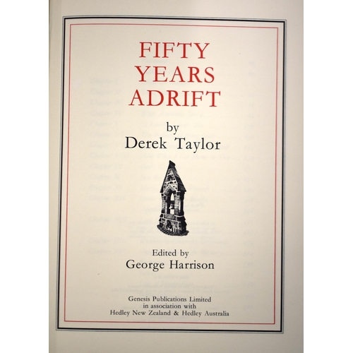 303 - Fifty Years Adrift by D Taylor. Limited Edition copy 986 of 2000. Published Guildford 1984. Half Cal... 