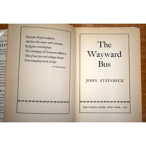 312 - American Literature. The Wayward Bus by John Steinbeck, dustwrapper, First Edition. New York 1947 to... 