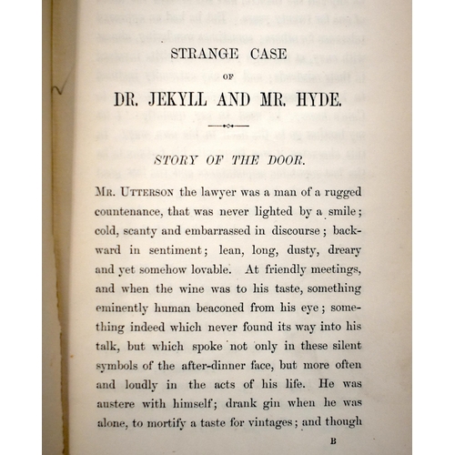 315 - Strange Case Of Doctor Jekyll and Mr Hyde by Robert Louis Stevenson. First Edition.  London 1886 wit... 