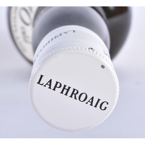 335 - 80S VINTAGE LAPHROAIG UNBLENDED 10 YEAR OLD SINGLE MALT original box and tin.