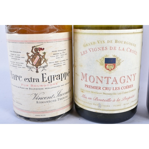 338 - FIVE BOTTLES including Vincent Jacoulot, Montagny 2004, Château Les Tuileries 1998, Zelli Champagne,... 