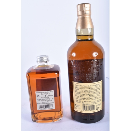 341 - SUNTORY 12 YEAR OLD PURE MALT WHISKY together with Nikka Whisky. (2)