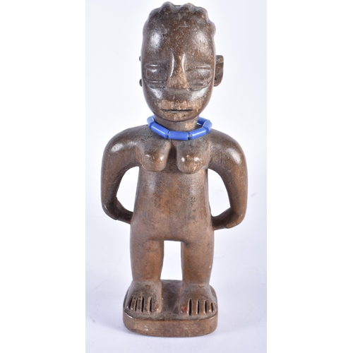 429 - TWO AFRICAN TRIBAL CARVED WOOD FIGURES Pende & Togo. Largest 39 cm high. (2)