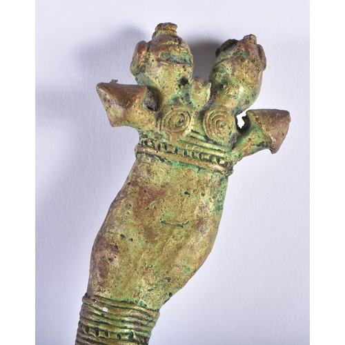 445 - A COLLECTION OF ASSORTED SOUTH EAST ASIAN AND AFRICAN BRONZES. (qty)