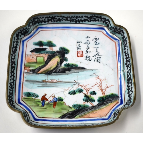 449 - ASSORTED 18TH CENTURY CHINESE CANTON ENAMEL WARES Qianlong. (qty)