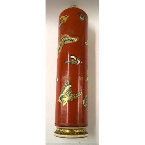 499 - A JAPANESE TAIZAN VASE MEIJI PERIOD. 46 cm high.