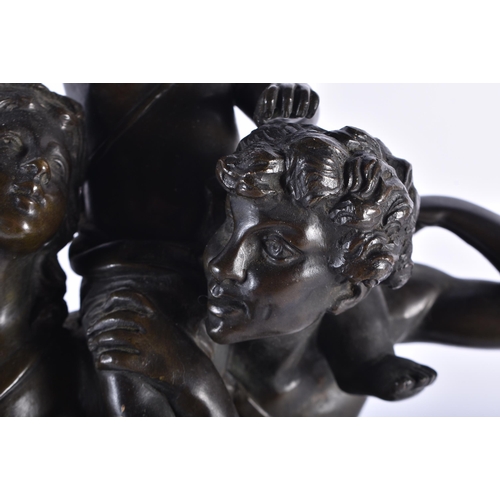 529 - AFTER CLAUDE MICHEL CLODION (1738 - 1814) 19th Century, Bronze Sculpture, Bacchanalian scene of figu... 