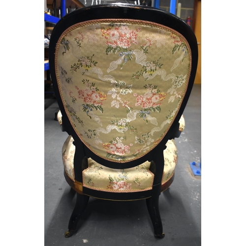 546 - A RARE AND UNUSUAL FRENCH NAPOLEON III TORTOISESHELL BOULLE INLAID CHAIR mounted with beautiful bron... 