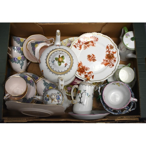 55 - THREE CRATES OF DECORATIVE CHINA. (qty)