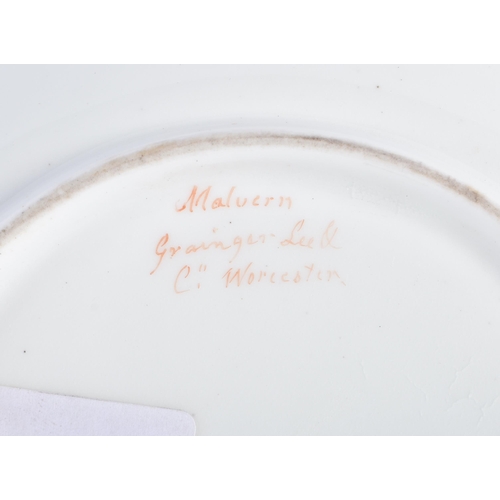 7 - A MID 19TH CENTURY GRAINGER'S WORCESTER DEEP SAUCER painted with a fine view of Malvern. 16.5 cm dia... 