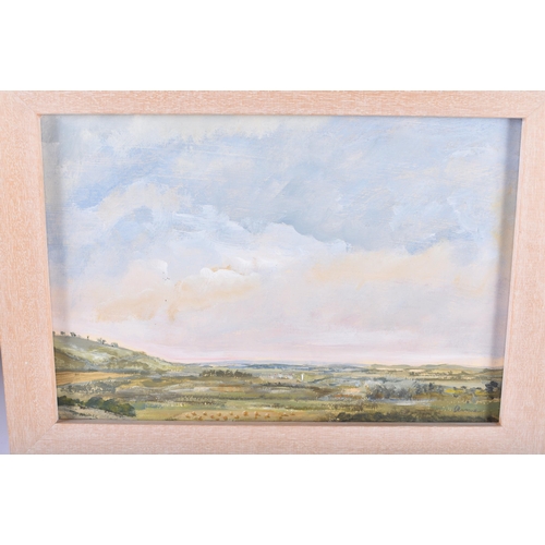 92 - British School (20th Century) 3 x oil on boards, Coastal scenes. Largest 68 cm x 34 cm. (3)