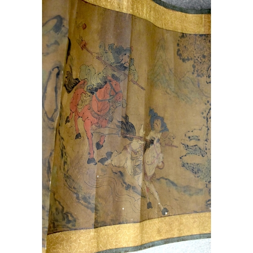 1027 - A COLLECTION OF ANTIQUE CHINESE SCROLLS. (qty)