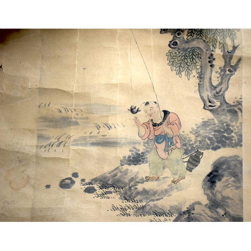 1027 - A COLLECTION OF ANTIQUE CHINESE SCROLLS. (qty)