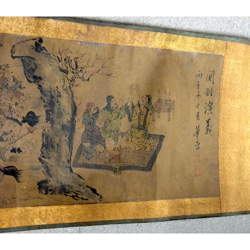 1027 - A COLLECTION OF ANTIQUE CHINESE SCROLLS. (qty)