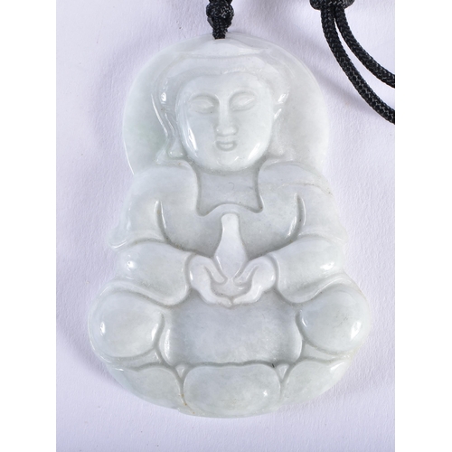 1037 - TWO CHINESE REPUBLICAN PERIOD JADEITE NECKLACES. (2)