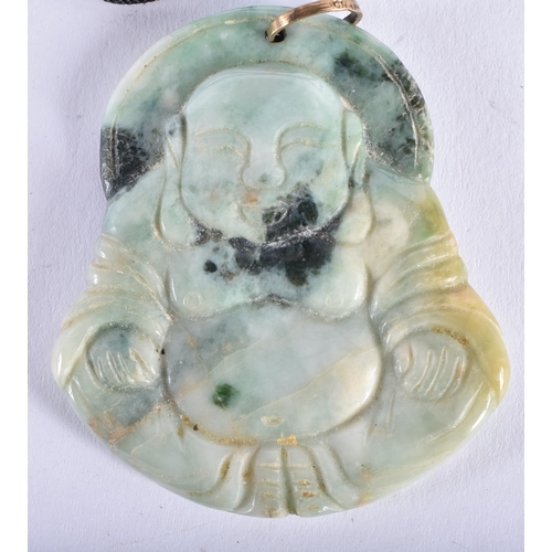 1037 - TWO CHINESE REPUBLICAN PERIOD JADEITE NECKLACES. (2)