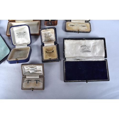 1077 - Twelve Antique Jewellery Boxes