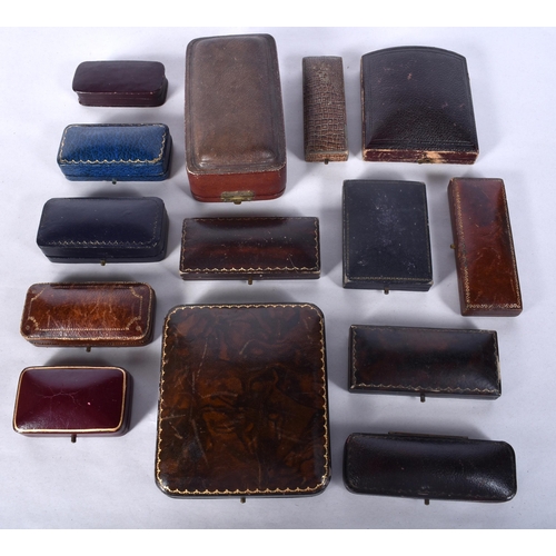 1078 - Twelve Antique Jewellery Boxes