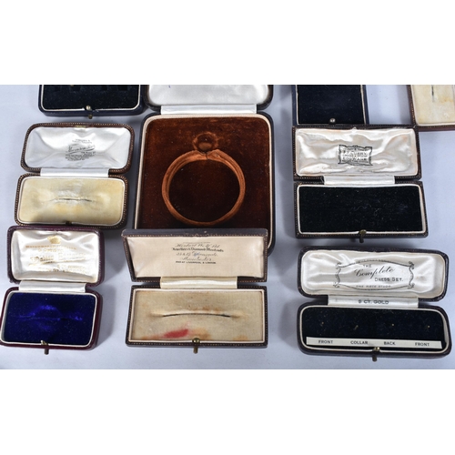 1078 - Twelve Antique Jewellery Boxes