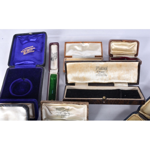 1085 - Twelve Antique Jewellery Boxes