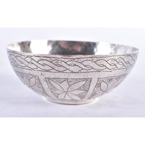 616 - FIVE 1920S NIGERIAN SILVER FINGER BOWLS. 260 grams. 7.5 cm diameter. (5)