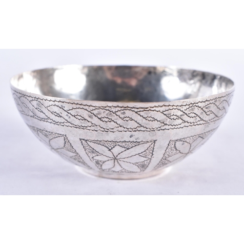 616 - FIVE 1920S NIGERIAN SILVER FINGER BOWLS. 260 grams. 7.5 cm diameter. (5)