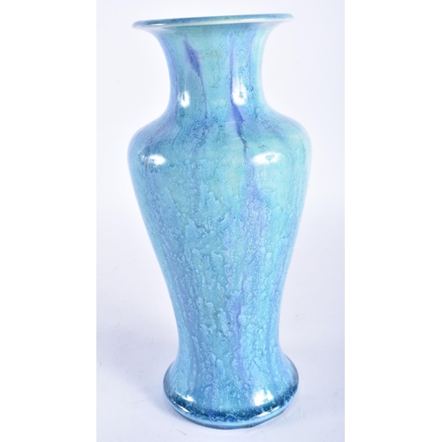 656 - A PILKINGTONS ROYAL LANCASTRIAN FLAMBE VASE. 22.5 cm high.