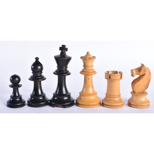 703 - TWO ANTIQUE CHESS SETS. (qty)