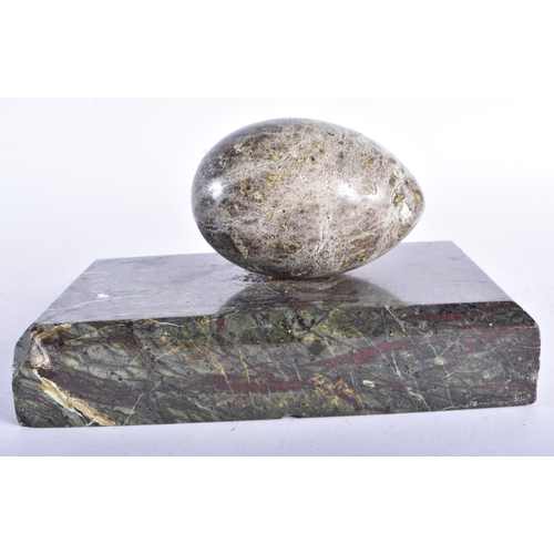 712 - AN ANTIQUE COUNTRY HOUSE BLOODSTONE MARBLE PAPERWEIGHT. 15 cm wide.