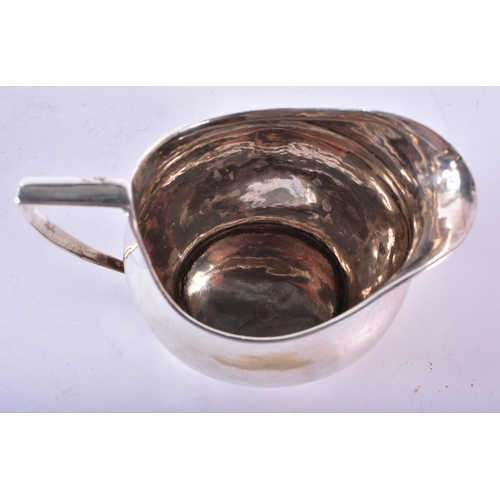 767 - georgian .925 sterling silver cream jug. 92 grams. 10.75 cm x 8 cm.