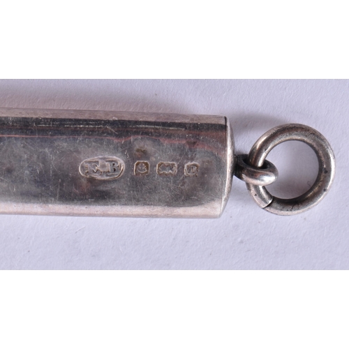 768 - 4 x .925 sterling silver pencils inc propelling, lifelong etc. 55.2 grams. 13 cm long. (4)