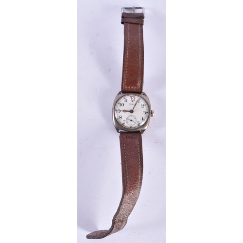 770 - Mens Vintage Waltham 925 Silver Watch Hand-Wind Working. Birmingham 1946. 41.8 grams. 3.5 cm wide in... 