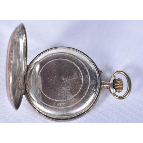 787 - Mens Vintage Open Face 925 Silver Pocket Watch.   Movement - Hand-Wind.   WORKING - Running.   Dimen... 