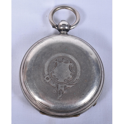 788 - Mens Victorian Open Face Silver Fusee Pocket Watch.  Movement - Key-Wind.  Hallmarked Chester 1894. ... 