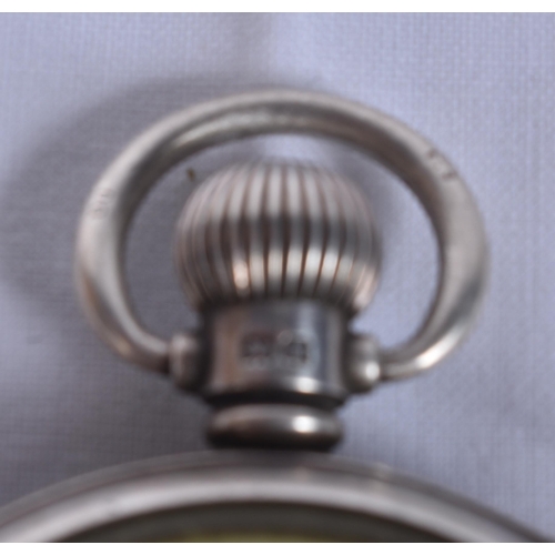 791 - Mens Antique Open Face Silver Fusee Pocket Watch.  .  Hallmarked Birmingham 1936.  Movement - Key-Wi... 