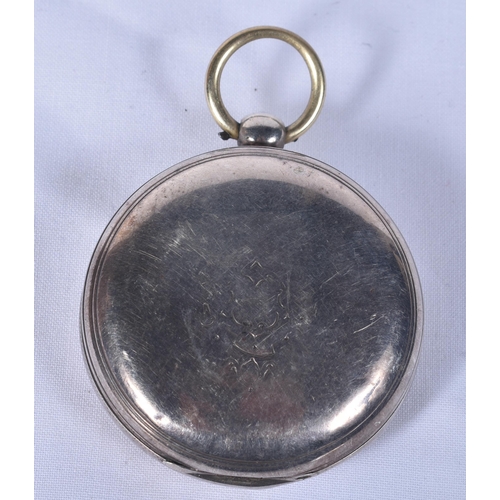 793 - Mens Antique Full Hunter Fusee Silver Pocket Watch with London Hallmark.  Movement - Key-Wind.  WORK... 