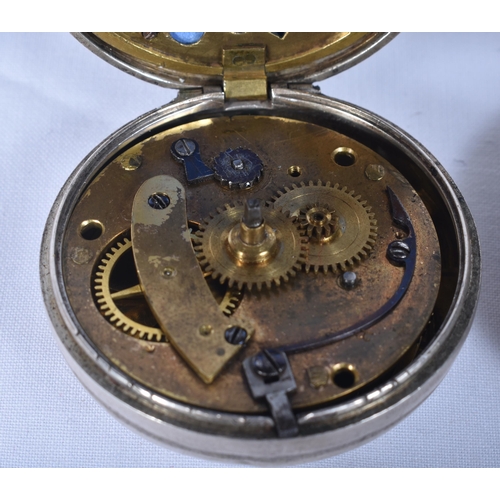 794 - A Victorian Pair Cased Verge Fusee Silver Pocket Watch. Hallmarked London 1877.   Movement - Key-Win... 