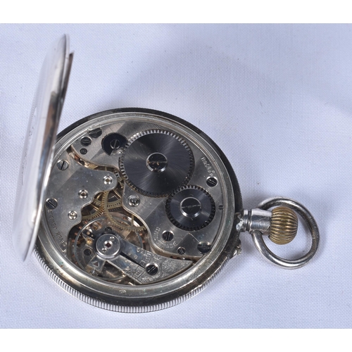 799 - Mens Vintage Open Face 925 Silver Pocket Watch.  Movement - Hand-Wind.  Stamped 925.  WORKING - Runn... 