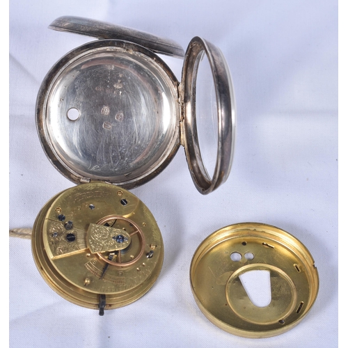 802 - A Victorian Open Face Silver Pocket Watch.  Movement - Hand-Wind.  WORKING - Running.  Hallmarked Bi... 