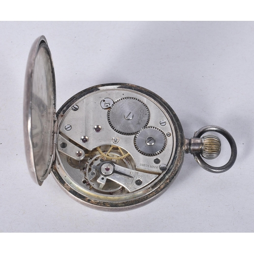 811 - Mens Vintage Cyma Open Face 925 Silver Pocket Watch.  Movement - Hand-Wind.  WORKING - Running.  Dim... 