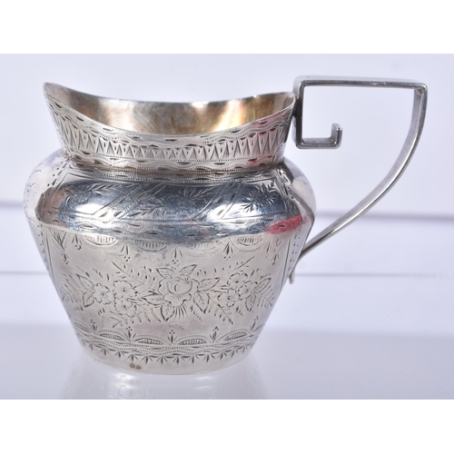 832 - A Victorian Silver Cream Jug Hallmarked Birmingham 1893.  6.2cm x 8.5cm x 5.1cm, weight 61.8g